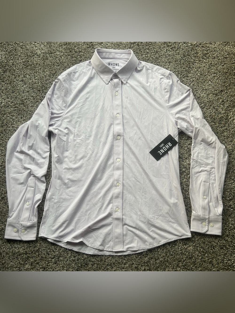 Rhone Commuter Dress Shirt Lavender Purple Men’s Size Medium Slim Fit